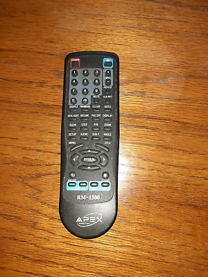 Original Apex Model RM-1300 Remote Control for DVD Player RM-1200 AD-1500