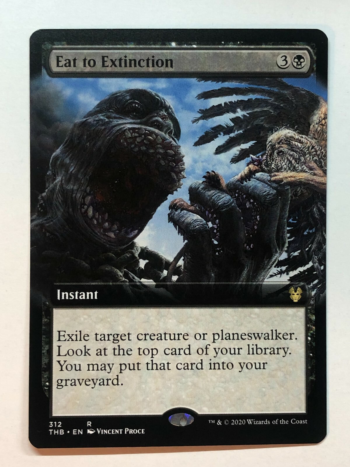 Eat to Extinction 2x FOIL THB MTG Theros Beyond Death Rare MINT black Eat to Extinction 2x FOIL THB MTG Theros Beyond Death Rare MINT black