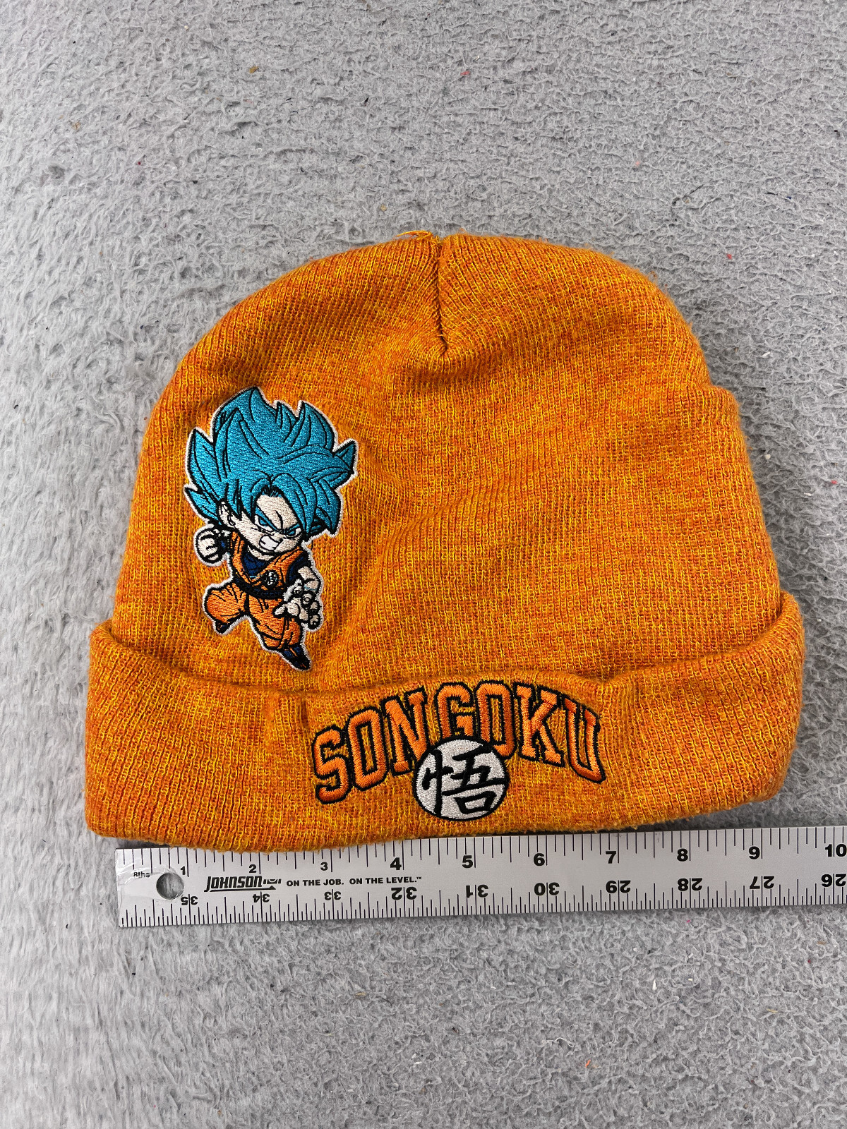 Dragon Ball Z Super Son Goku Beanie Toque Adult Orange Toei