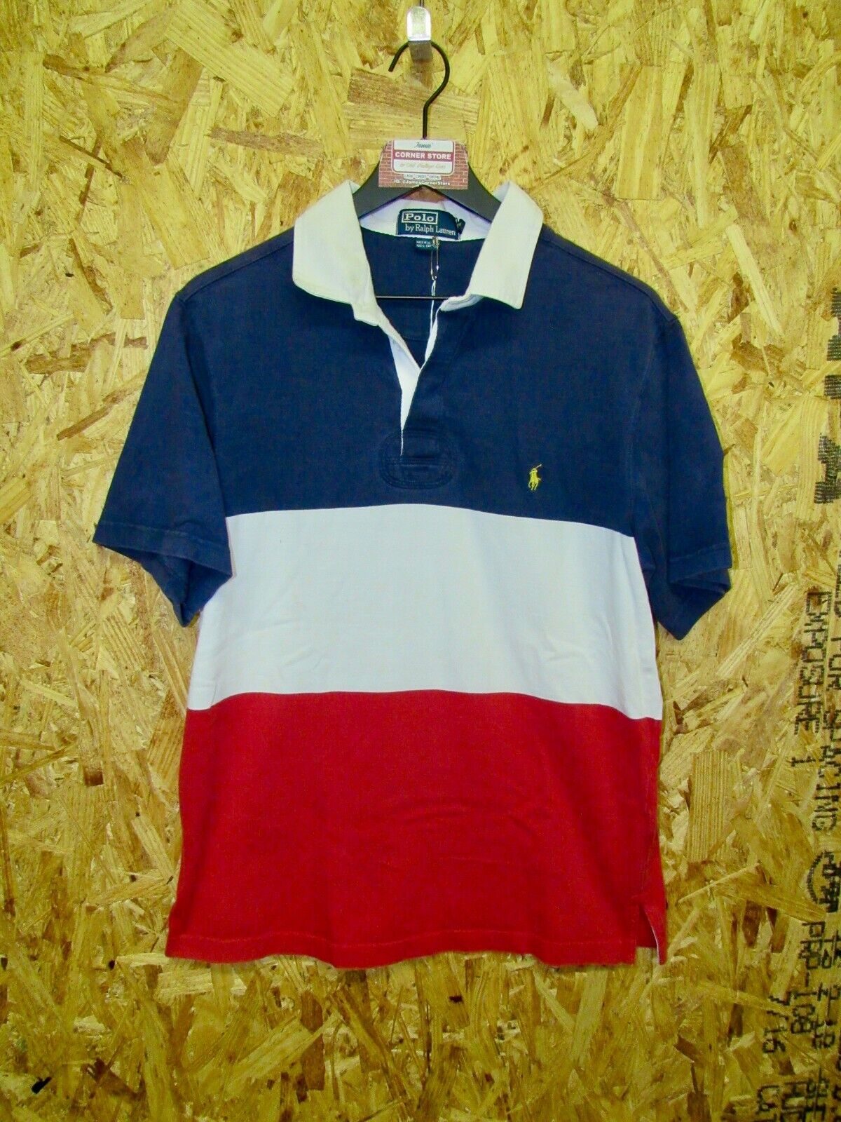 Vintage Polo Ralph Lauren Color Block Polo Shirt Red White Vintage Polo Ralph Lauren Color Block Polo Shirt Red White
