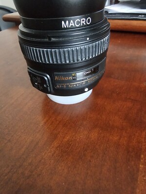 Nikon AF NIKKOR 50mm 1:1.8 Lens And  Macro .43 Wide 58mm