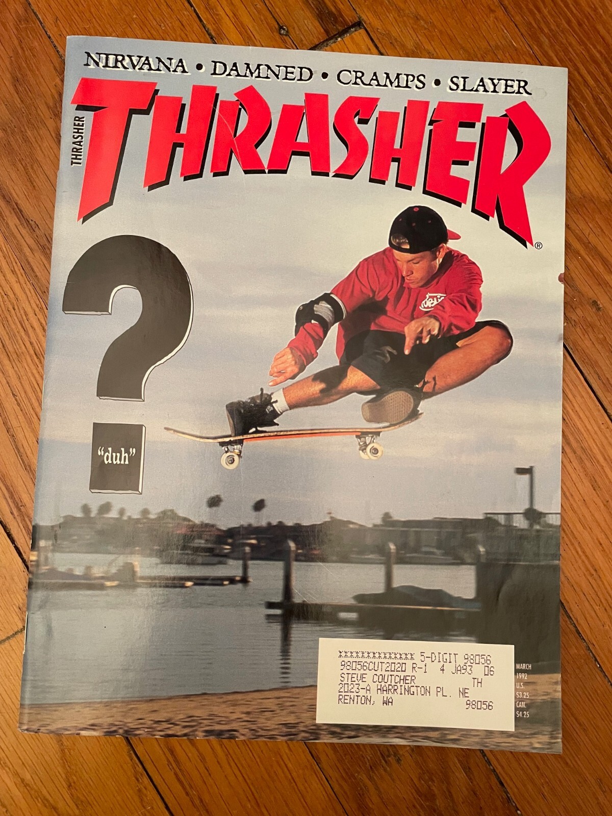 Thrasher magazine 1992 march スケートボード 雑誌 Thrasher