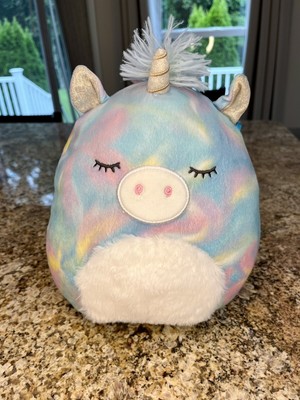 Squishmallow Rodina 8  Blue Pink Tie Dye Unicorn Plush