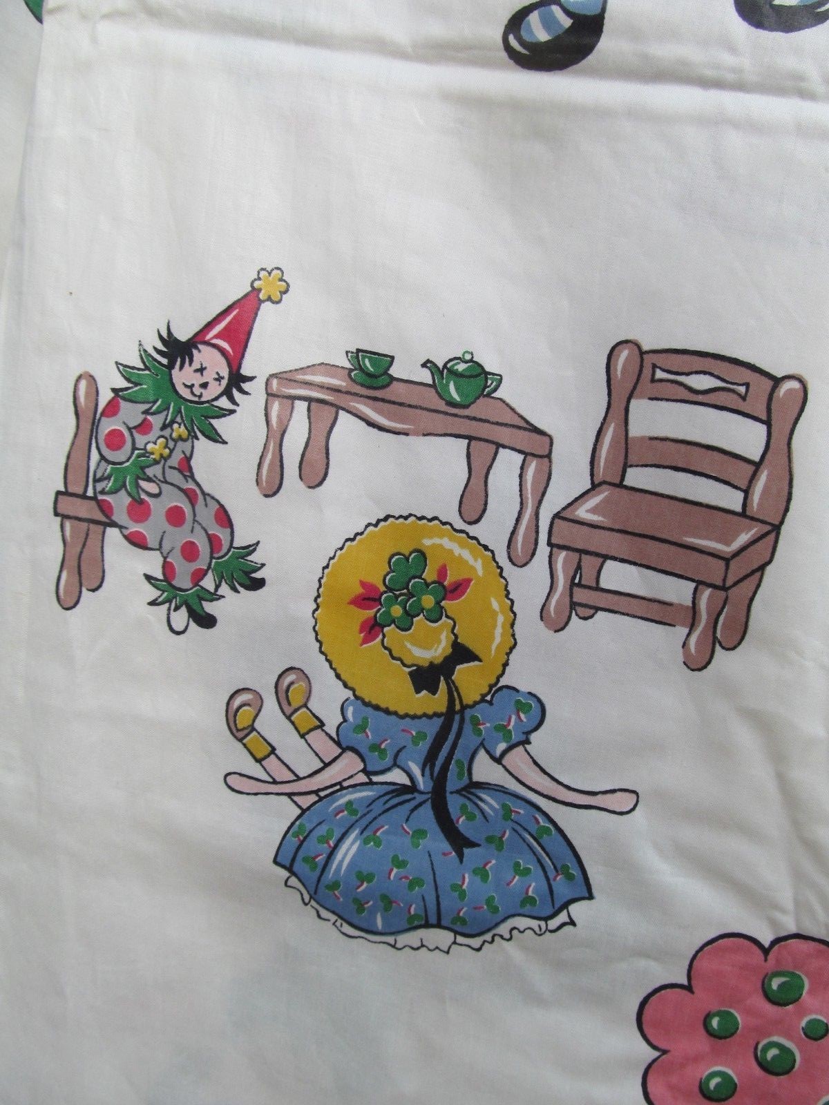 VTG Everglaze Chintz Vat Colors Bright DOLLHOUSE Fabric 7 Plus yds  x 36