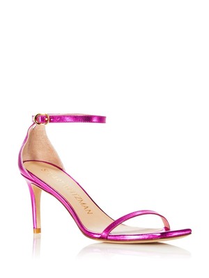 Женские фиолетовые босоножки на шпильке STUART WEITZMAN Nudistcurve 75 6.5 B