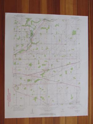 Riverwood Indiana 1955 Original Vintage USGS Topo Map