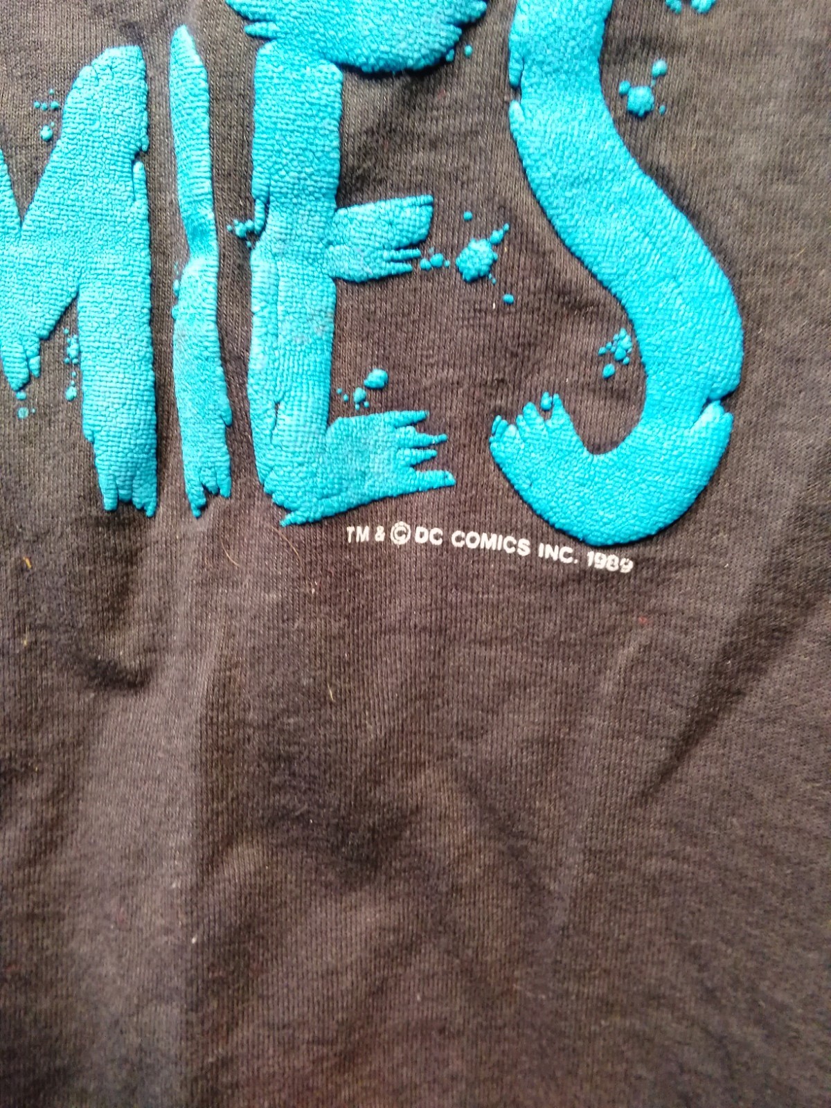 Vintage 1989 Batman Joker Tim Burton Movie T Shirt DC Comics RARE Black USA Made