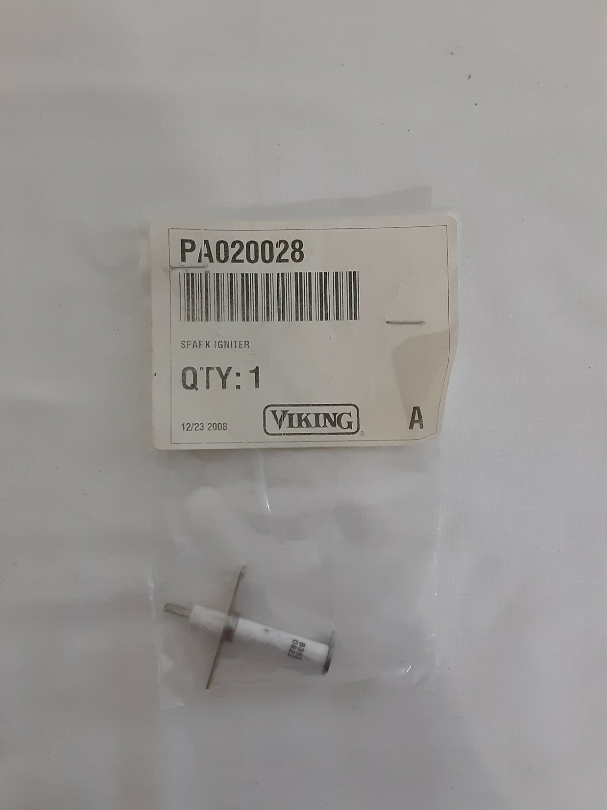 Viking Range Spark Ignitor OEM PA020028 Verde Parts Appliance Parts