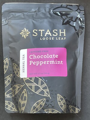 Stash Loose Leaf Chocolate Peppermint Herbal Tea 3.5 Ounce Caffeine-Free
