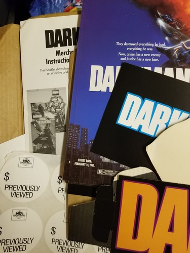 COMPLETE Vintage Darkman Video Movie Standee in ORIGINAL box Sam Raimi