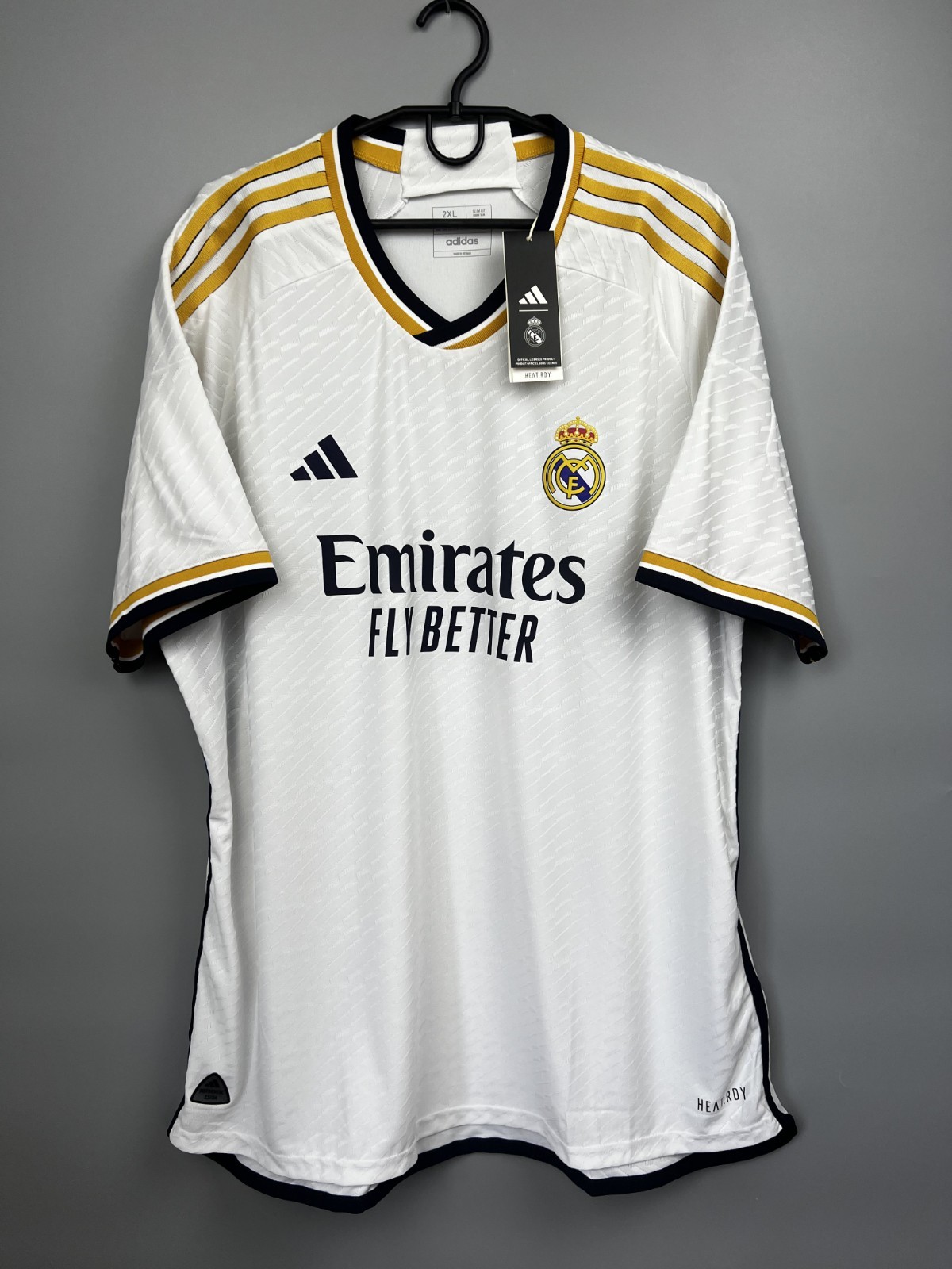 adidas Real Madrid シャツ 2XOサイズ Real Madrid Jersey 23/24 Home Authentic Soccer Shirt Adidas IA5139