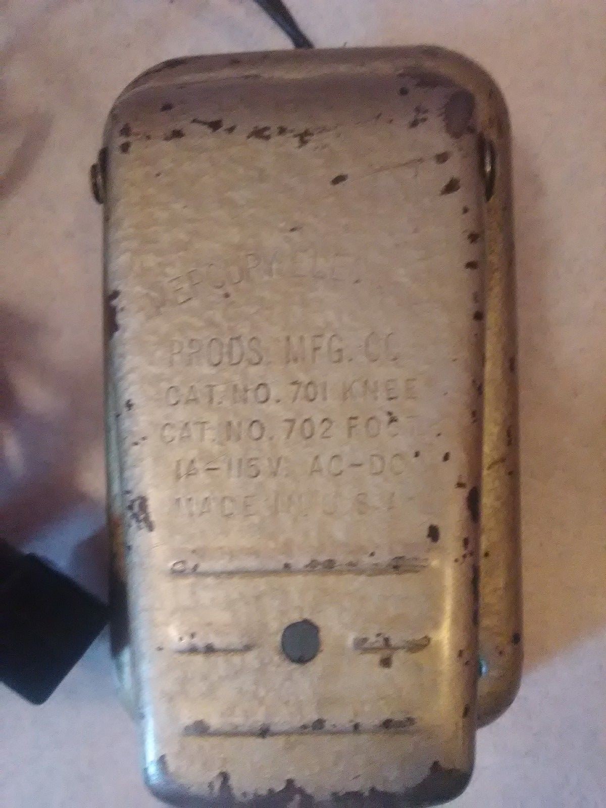 Vintage Sewing Machine Pedal Mercury 701 Knee 702 Foot Motor 1A 115V Singer