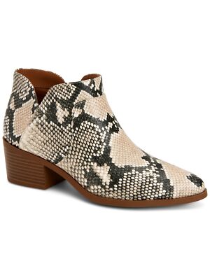 STYLE & COMPANY Womens Beige Comfort Vidyaa Pointed Toe Block Heel Booties 9 M
