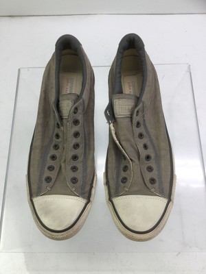Converse x John Varvatos Brown Fabric & Taupe Leather Lace-Up Sneakers Size 8/10