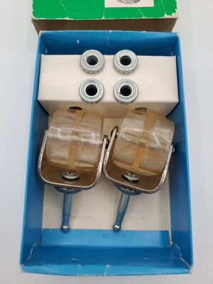 Vintage Bassick Bed Roller Kit No 11622 Replacement Kit (MISSING TWO WHEELS) NEW