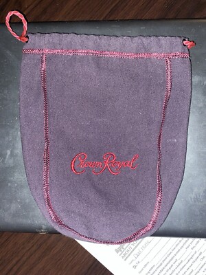 CROWN ROYAL BLACKBERRY LIMITED EDITION BAG 9'' WITH DRAW STRING -  NEW