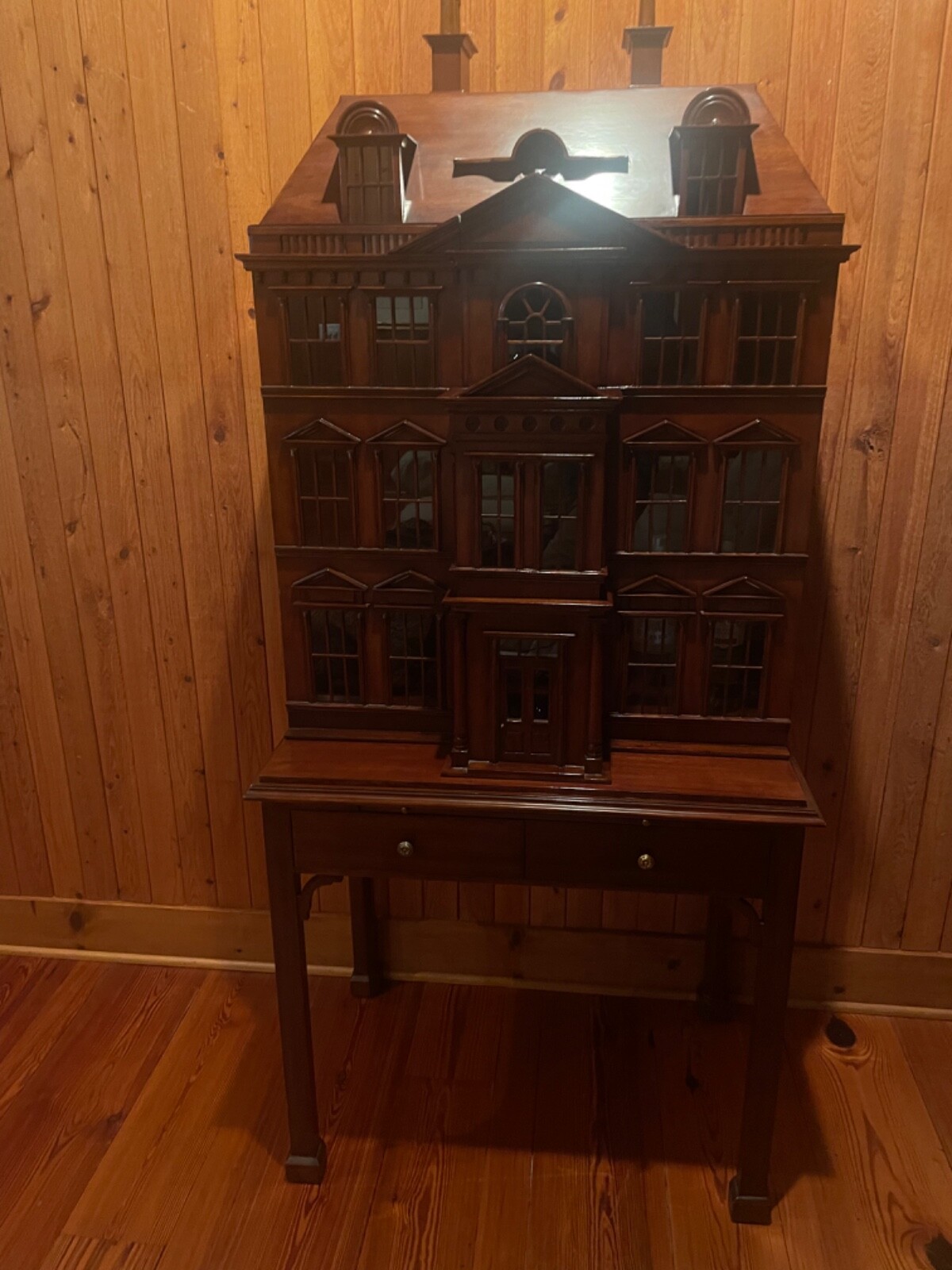Georgian Mahogany Dollhouse Liquor cabinet and base Maitland