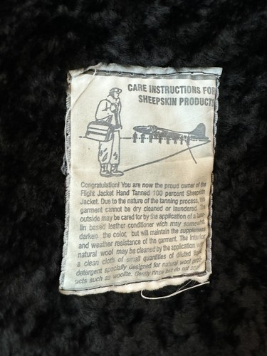 AMAZING! Vintage Harlin Sheepskin Genuine Leather Coat Size:XL/Great Condition!