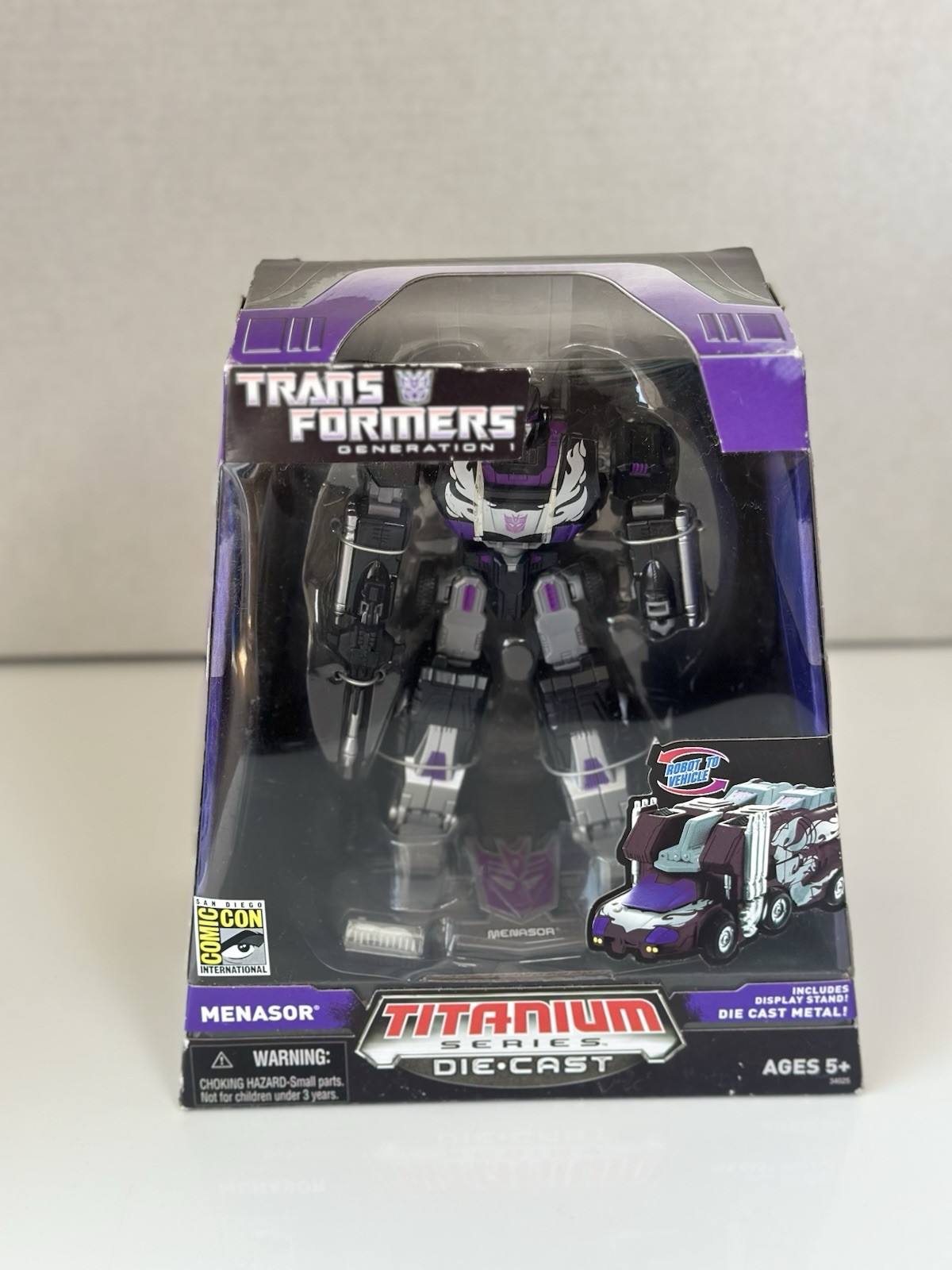 2007 Transformers Titanium Series Die Cast Menasor San Diego Comic-Con Exclusive