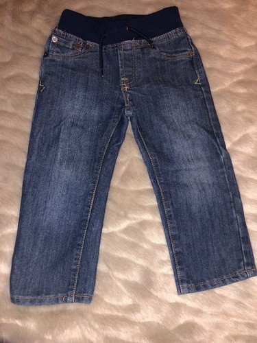 Little Boys Toddler Lucky Brand Jeans Billy Straight Leg Size 3T Elastic Waist