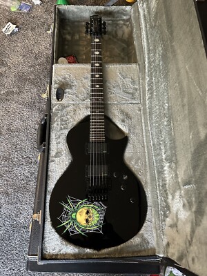 ESP LTD Kirk Hammett EKH-3 Spider 30th Anniversary Edition Electric Guitar - Bla