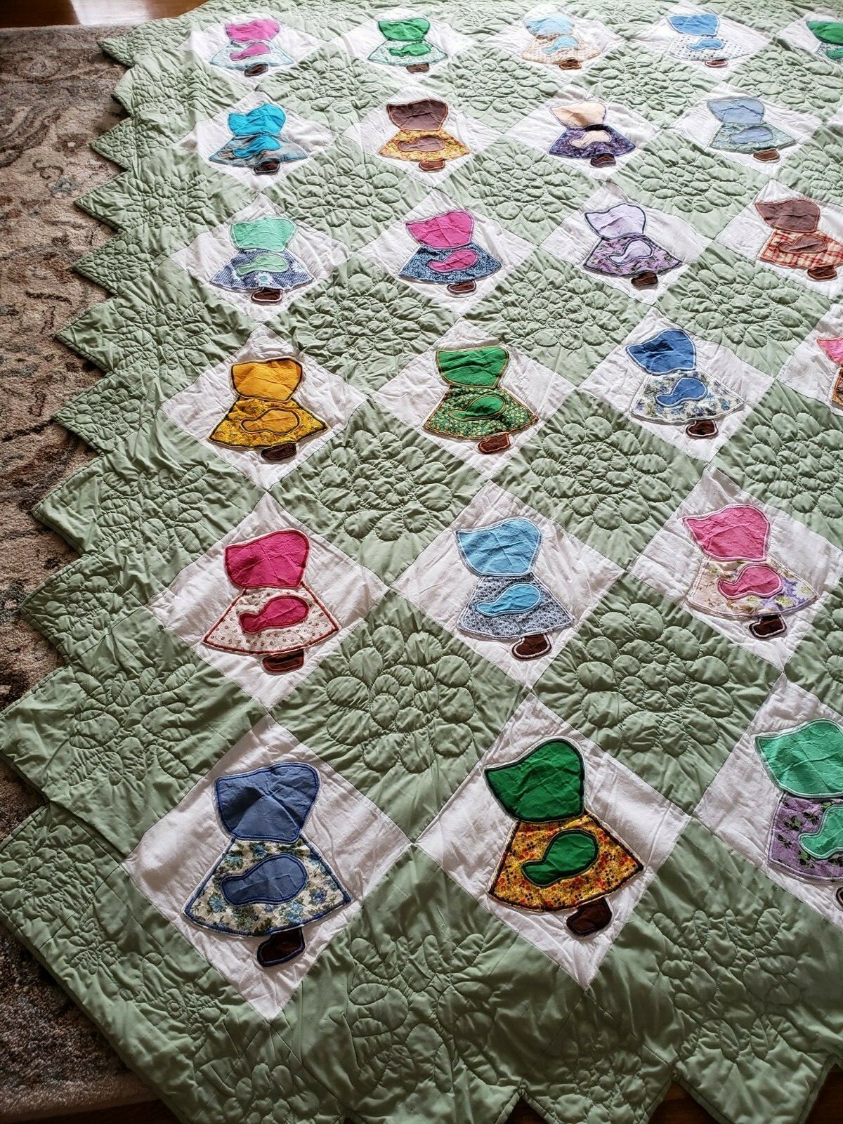 Vintage Sunbonnet Sue Quilt Never used 112