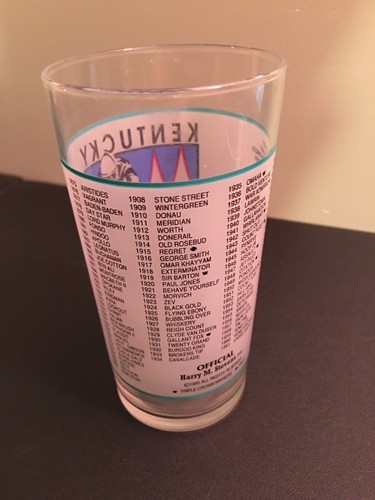 Vintage 1995 Kentucky KY Derby Mint Julep Glass Churchill Downs