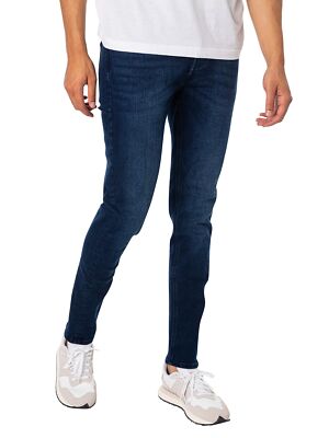 

Мужские джинсы Jack - Jones Glenn Original 775 Slim, синие, Синий, GLENN-775