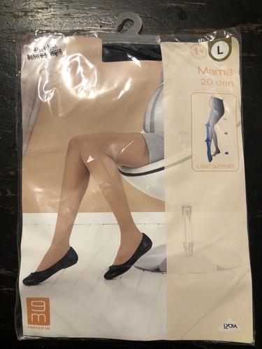 Umstandsstrumpfhose Schwarz 20 den in Gr. L Neu Originalverpackt