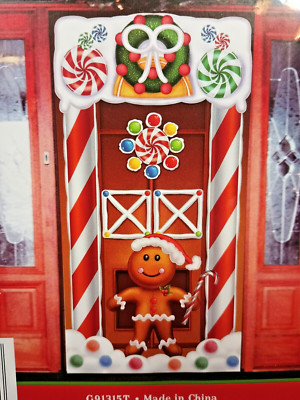 Gingerbread Man  Door or Wall Cover Size 30 x 60 Inches New