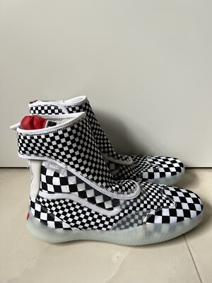 Vans Vault Boot Skoot Lx Checkered White Black Size men 10 NEW