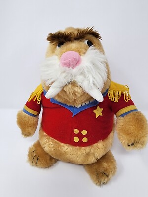 Sea World SIR WINSTON THE WALRUS Plush Stuffed Animal Brown 1988 Vintage EUC