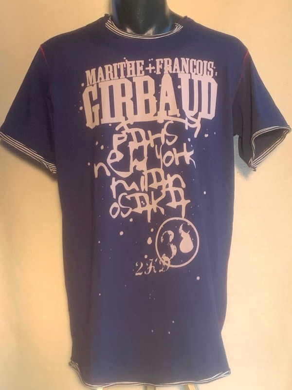 90er Tshirt Girbaud Marithe Francois Design #38 Vintage Grafik Frauen Selten Xl