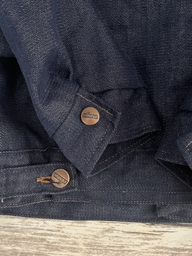 Vintage Boys Blue WRANGLER Fur Lined Denim Jacket