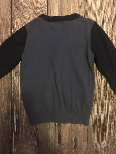 Old Navy Boys Sweater Cardigan Size 4T Blue Button Front Grandpa S8