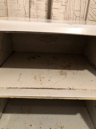 Vintage Yellow Flower Double Bread Box