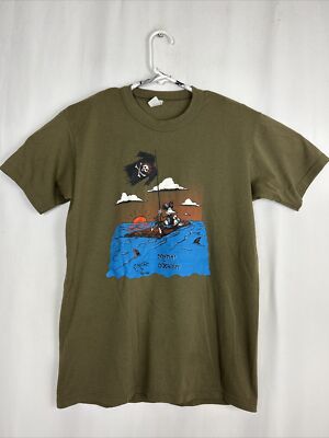Vintage 1993 Babylon Burning Screenprinting S. Mouse Driftin T Shirt Green Men L