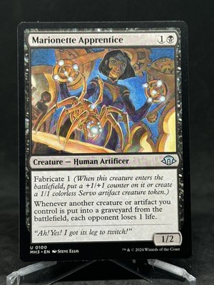 4x Marionette Apprentice- Modern Horizons 3 - Magic. The Gathering Play Set x 4