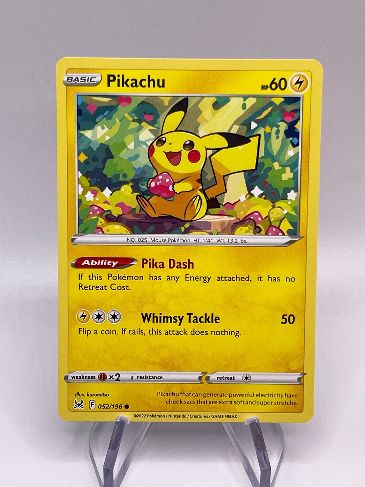 Pikachu 52/196 - Lost Origin - Common - Pokemon Card TCG | eBay