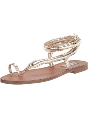 Женские золотые ремешки на щиколотках STEVE MADDEN с кольцами и чешуйками, сандалии, обувь длиной 5,5 М