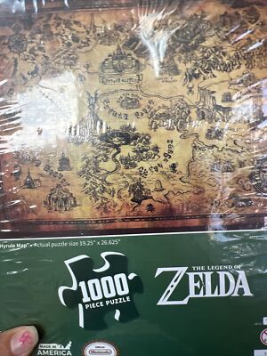 The Legend of Zelda  Hyrule Map  Jigsaw Puzzle, 1000-Pieces **NEW SEALED**