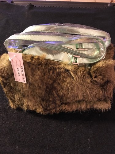GaBaangs Ladies Green Faux Fur Purse
