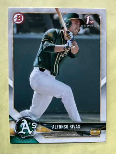 2018 Bowman Draft ALFONSO RIVAS Rookie Card RC Chicago CUBS #BD-141. rookie card picture