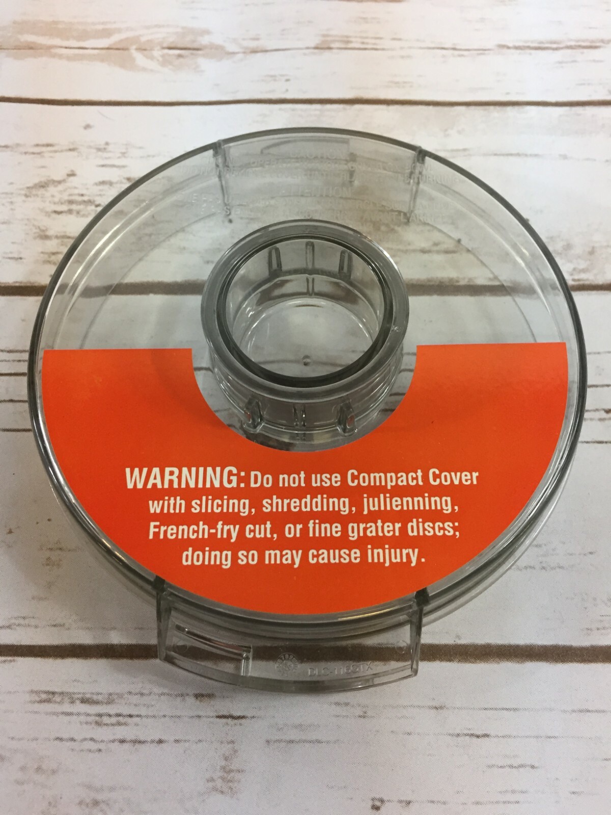 Cuisinart Compact Flat Work Bowl Cover DLC-116GTX Food Processor DLC 10 Series