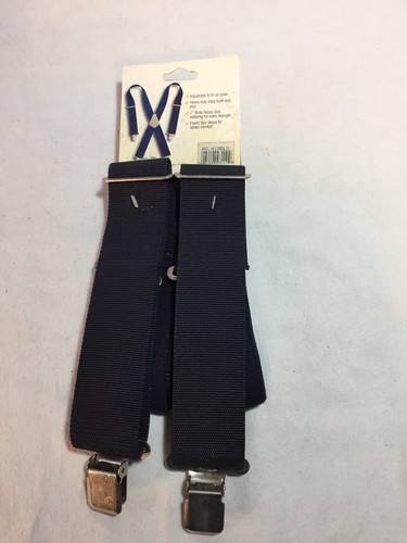 Custom Leathercraft CLC Heavy Duty Work Suspenders Blue  #110BLU Navy Blue NEW