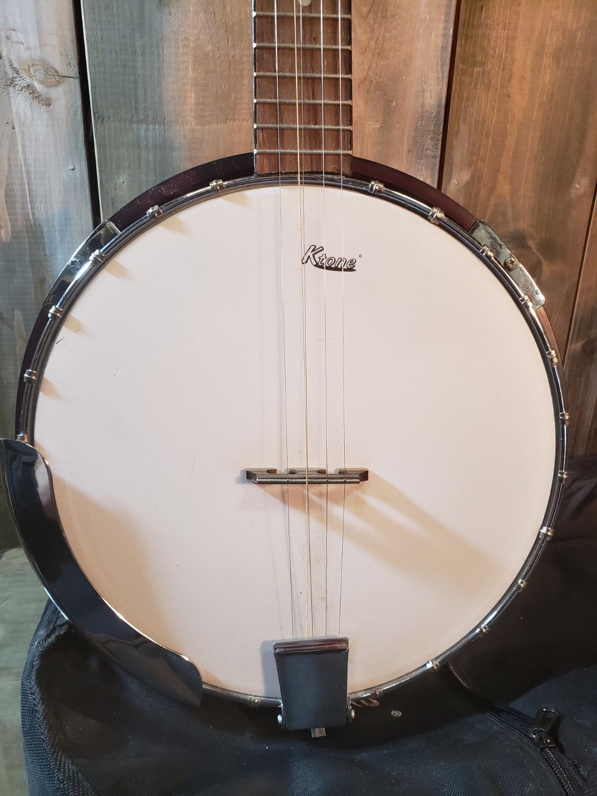 KTONE 5 string Banjo Resonator Open Back Very good used shape with Soft Case