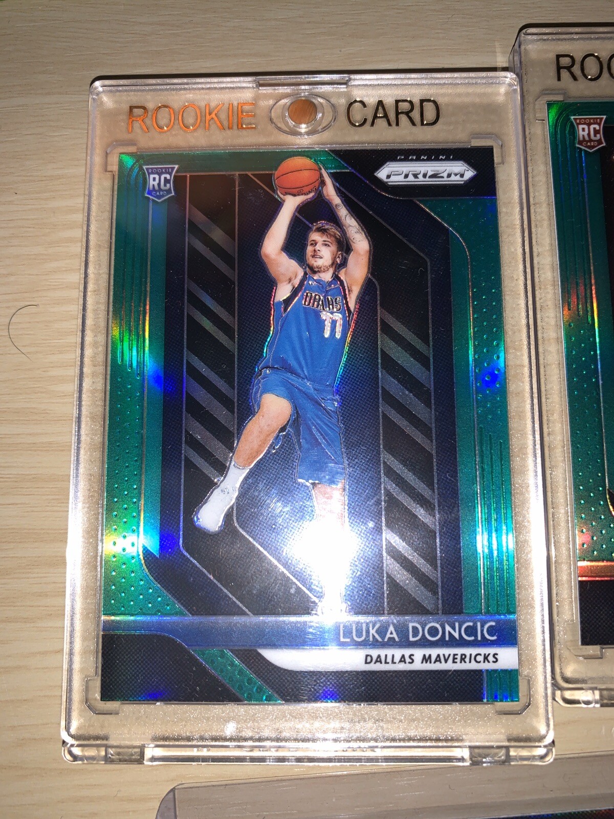 Luka doncic panini prizm #280 green silver rookie rc gem ...