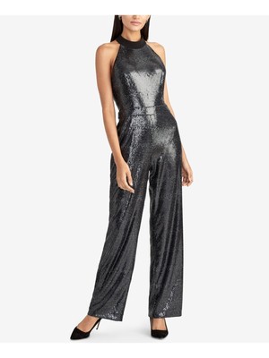 

RACHEL RACHEL ROY Женский черный комбинезон без рукавов с лямкой на шее и прямыми штанинами