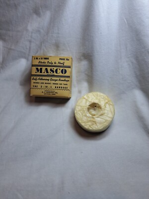 Vintage In Box Masco Self-Adhering Gauze Bandage NOS A.J. Masuen Co. Free Ship