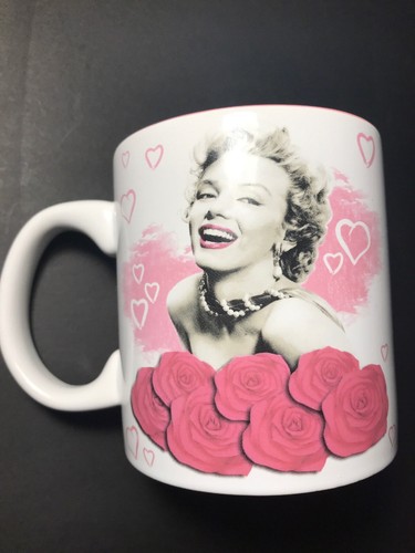 MARILYN MONROE COFFEE TEA CUP MUG PINK WHITE 2017